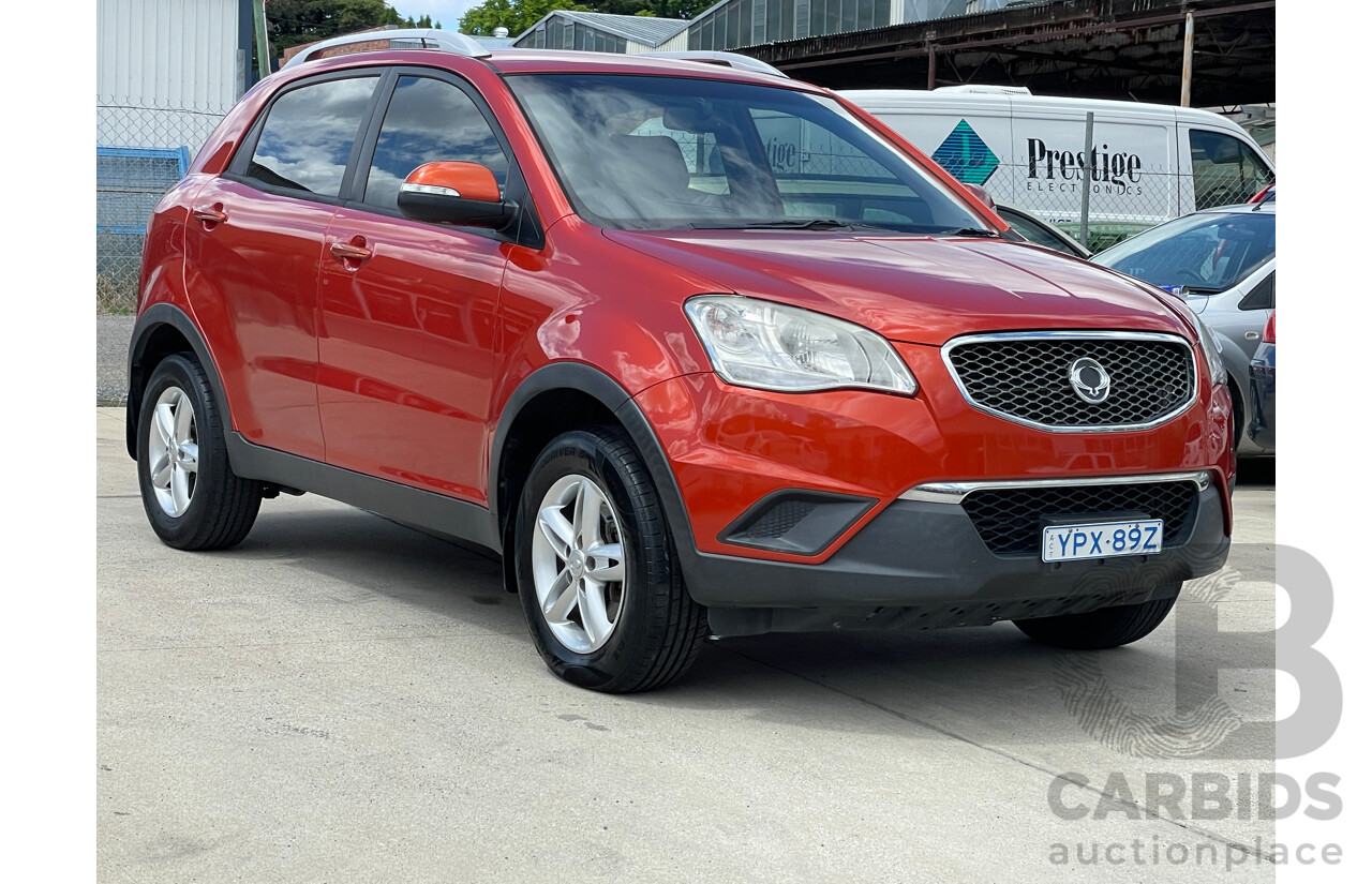 12/2011 Ssangyong Korando S C200 4d Wagon Orange 2.0L