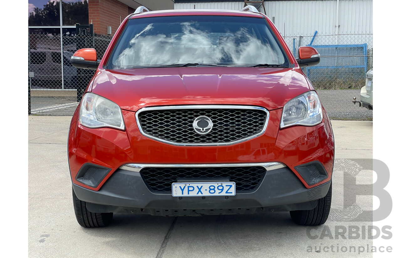 12/2011 Ssangyong Korando S C200 4d Wagon Orange 2.0L