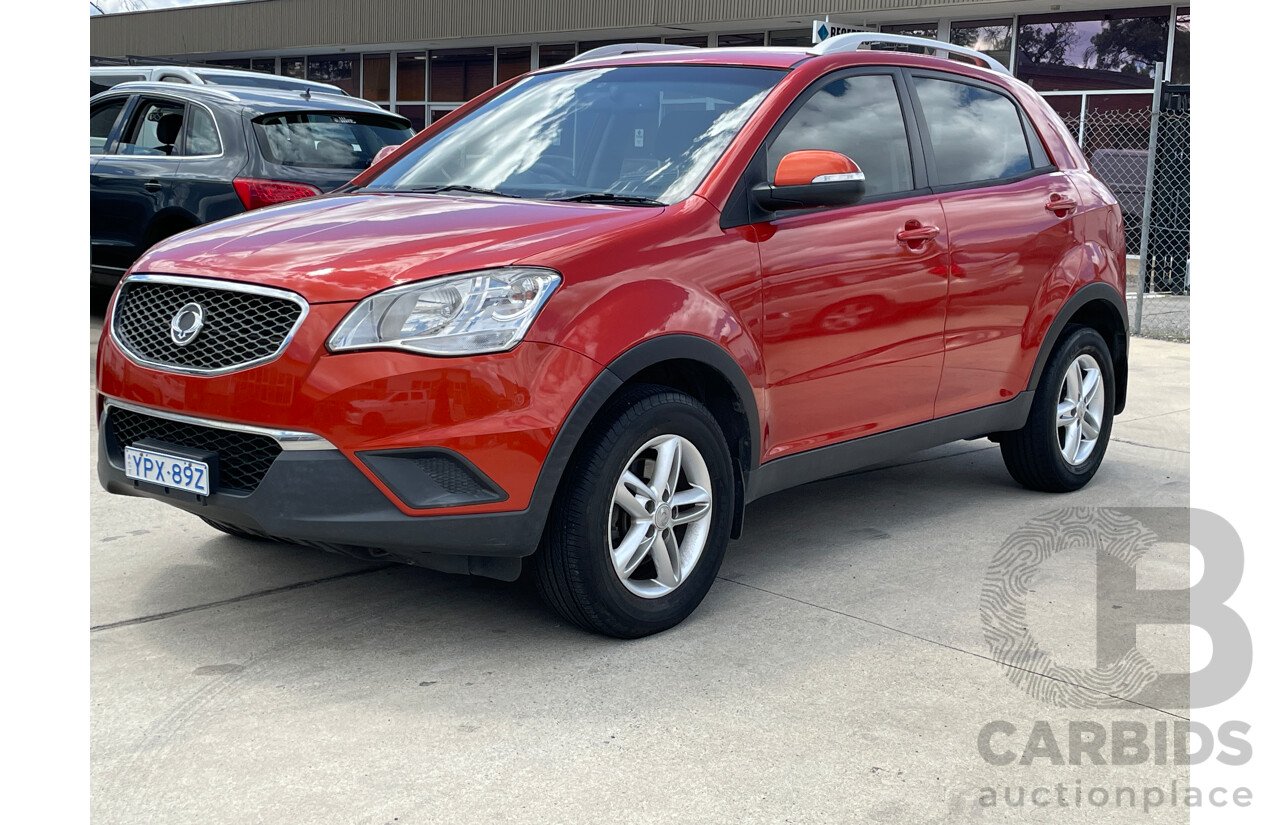 12/2011 Ssangyong Korando S C200 4d Wagon Orange 2.0L