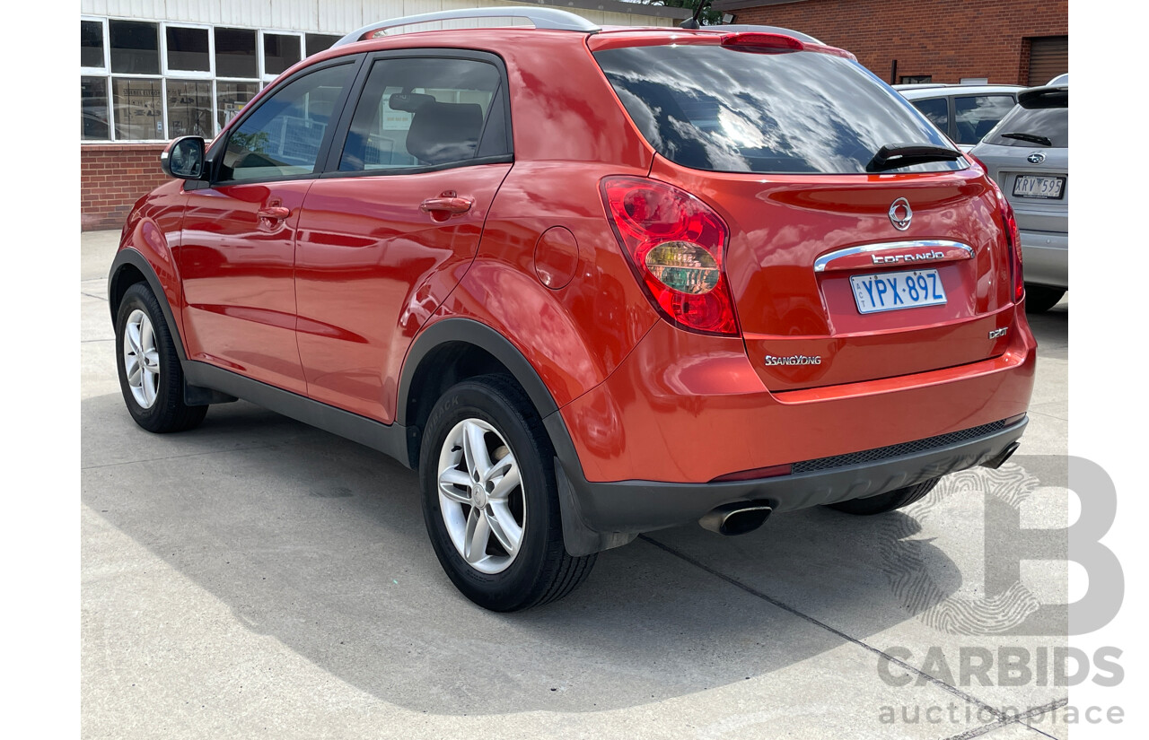 12/2011 Ssangyong Korando S C200 4d Wagon Orange 2.0L