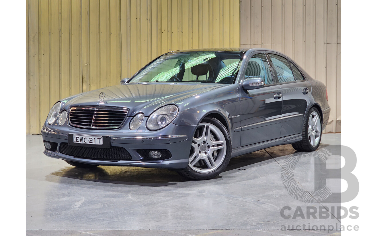 7/2005 Mercedes-Benz E55 AMG W211 4d Sedan Tenorite Grey 5.4L Supercharged V8