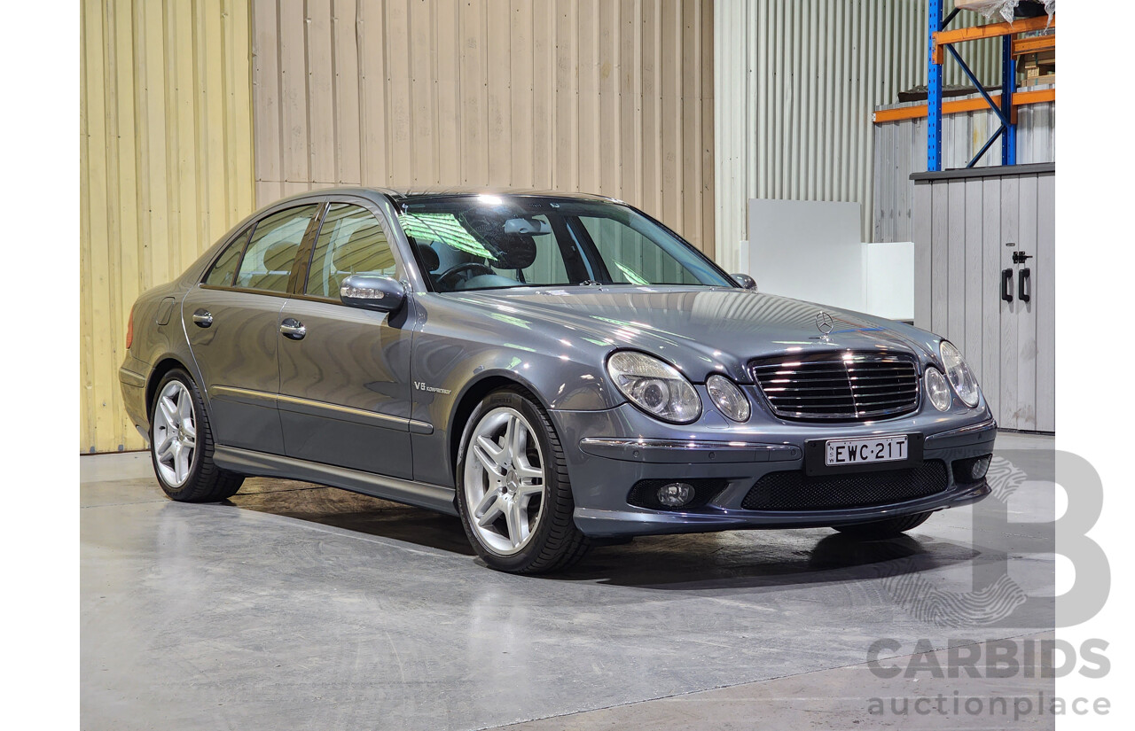 7/2005 Mercedes-Benz E55 AMG W211 4d Sedan Tenorite Grey 5.4L Supercharged V8