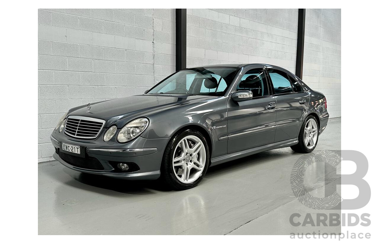 7/2005 Mercedes-Benz E55 AMG W211 4d Sedan Tenorite Grey 5.4L Supercharged V8