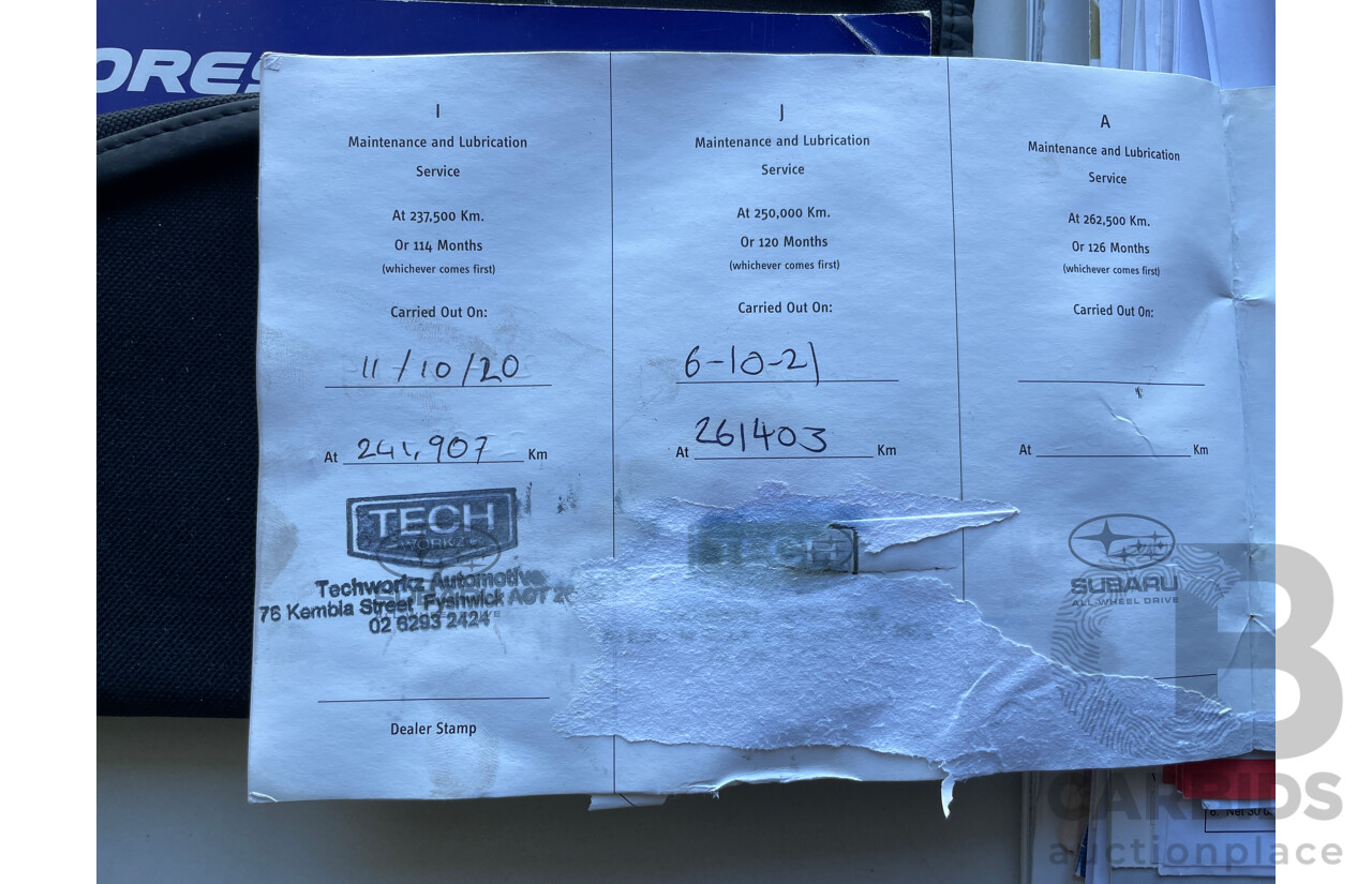10/2007 Subaru Forester XS MY08 4d Wagon Gold 2.5L