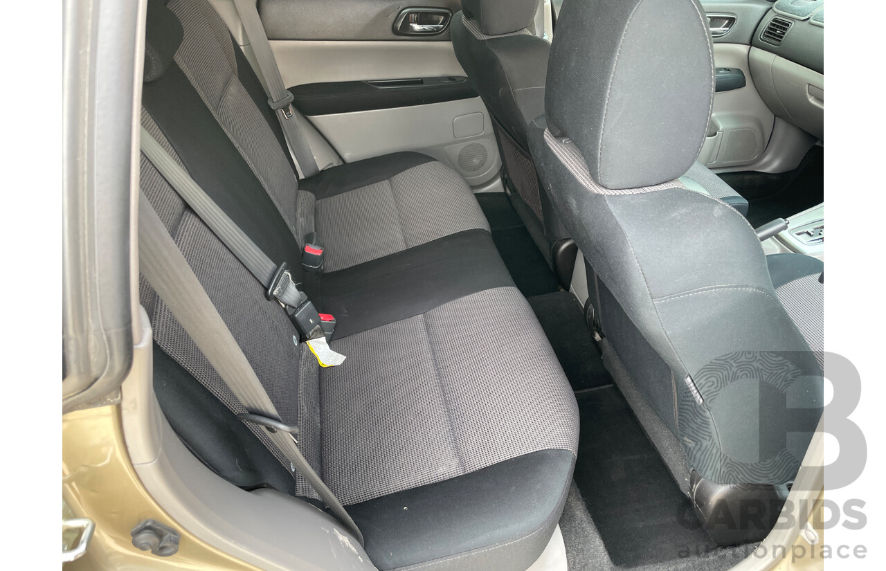 10/2007 Subaru Forester XS MY08 4d Wagon Gold 2.5L