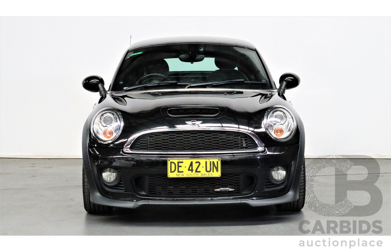 1/2012 Mini Cooper JCW R56 2d Coupe Black 1.6L Turbo