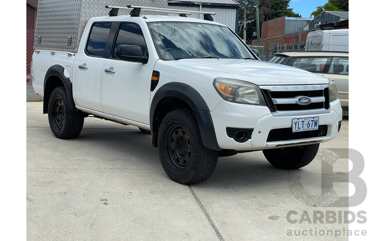 1/2010 Ford Ranger XL (4x2) PK Dual Cab P/Up White 2.5L