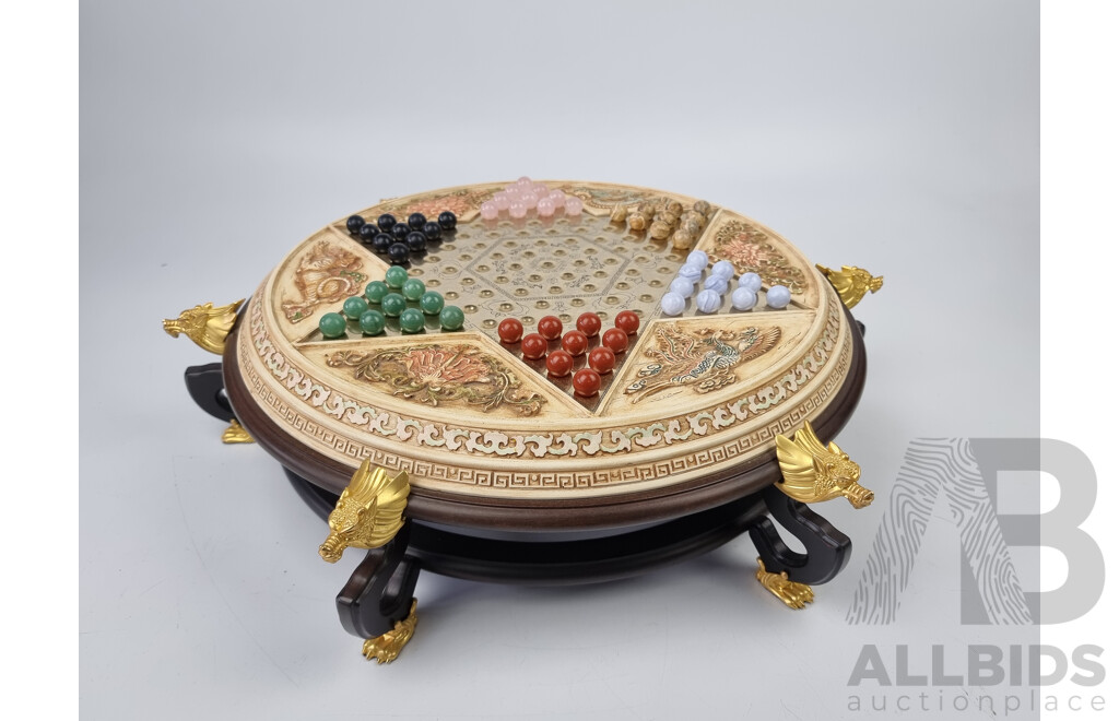 Deluxe Chinese Checkers Set by the Franklin Mint