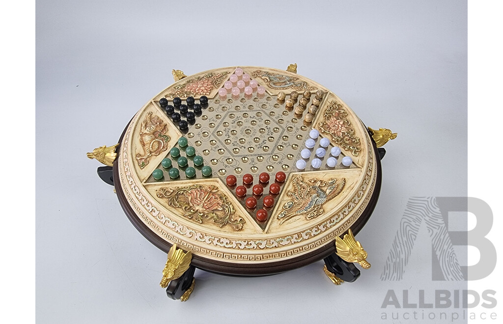 Deluxe Chinese Checkers Set by the Franklin Mint