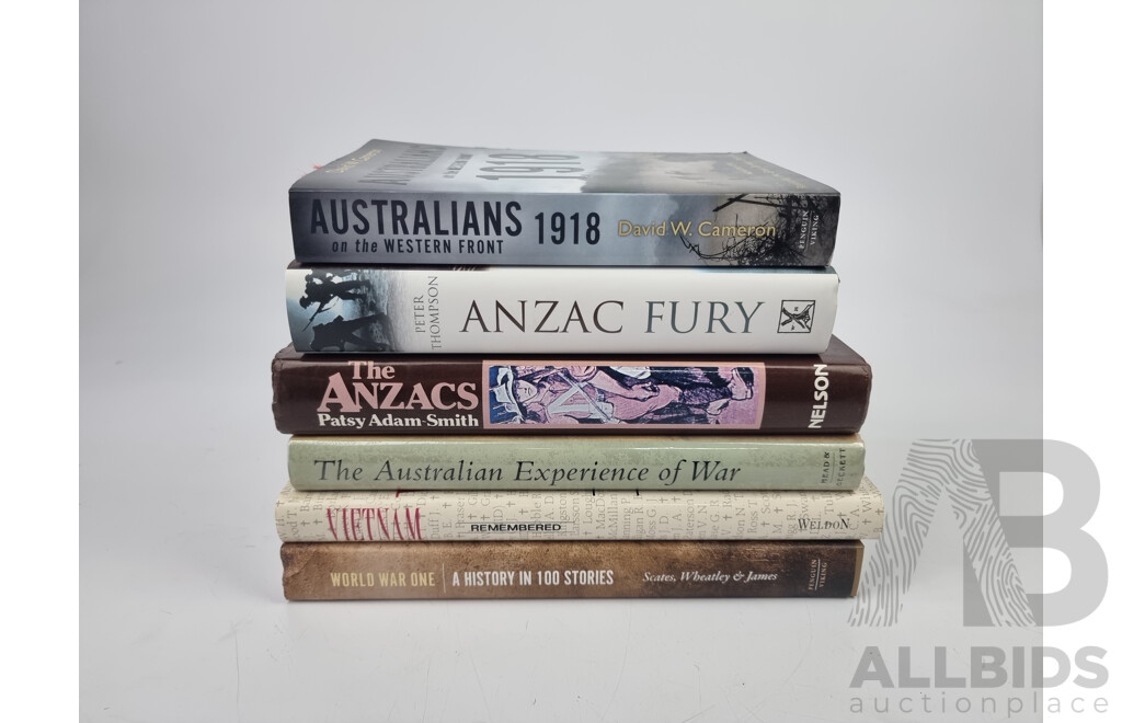 Collection of Books, Australia at War, Quantity of 6
