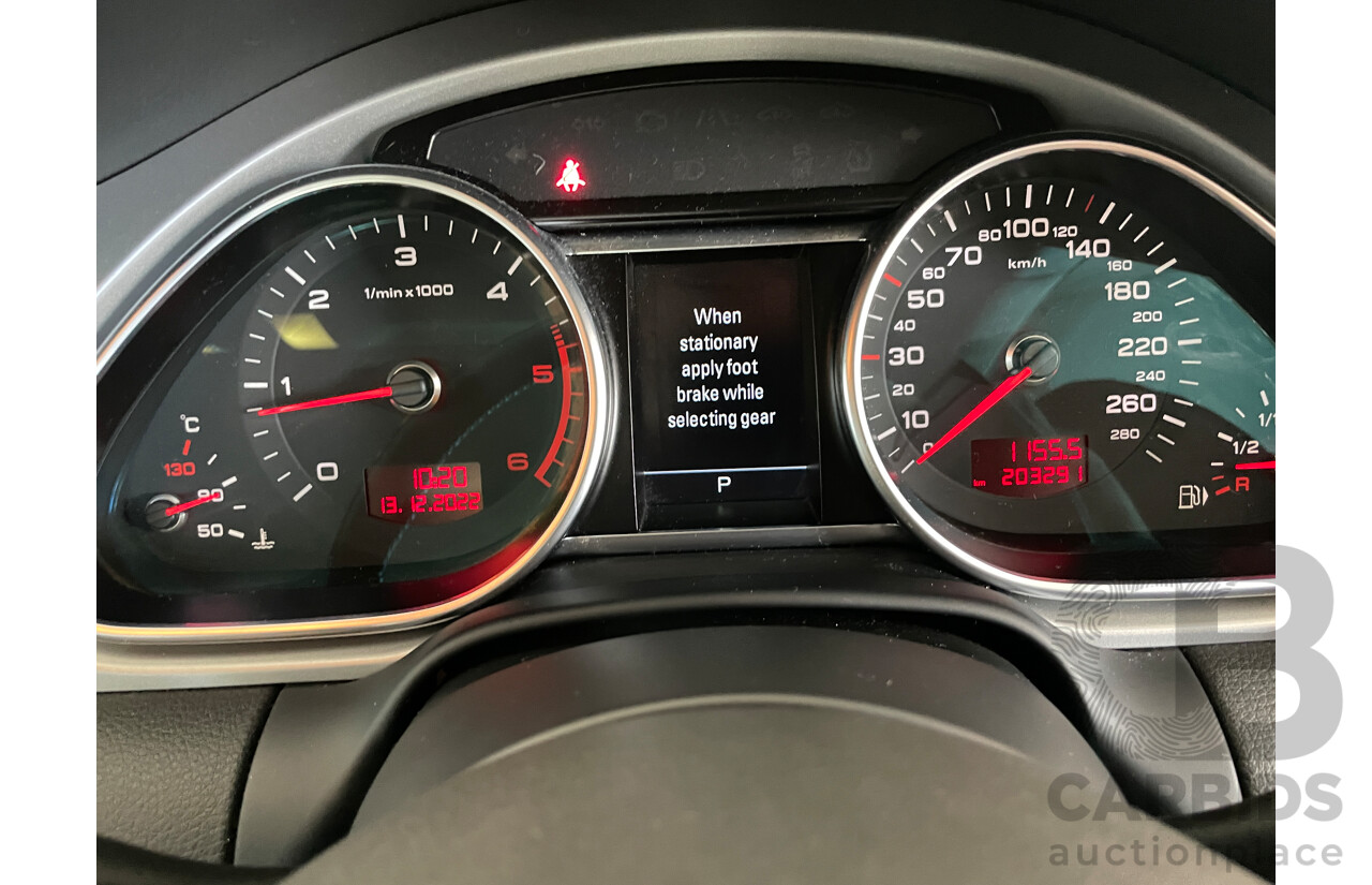 9/2010 Audi Q7 3.0 TDI Quattro MY10 UPGRADE 4d Wagon Black 3.0L
