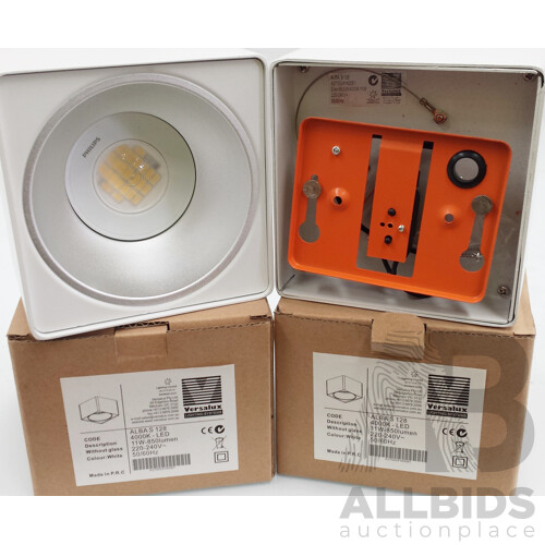 Versalux Lighting Systems ALBA S 128 White Ceiling Downlights - Lot of 18 - Brand New - RRP $990.00