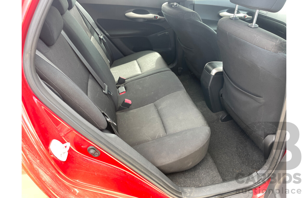 11/2007 Toyota Corolla Ascent ZRE152R 5d Hatchback Red 1.8L