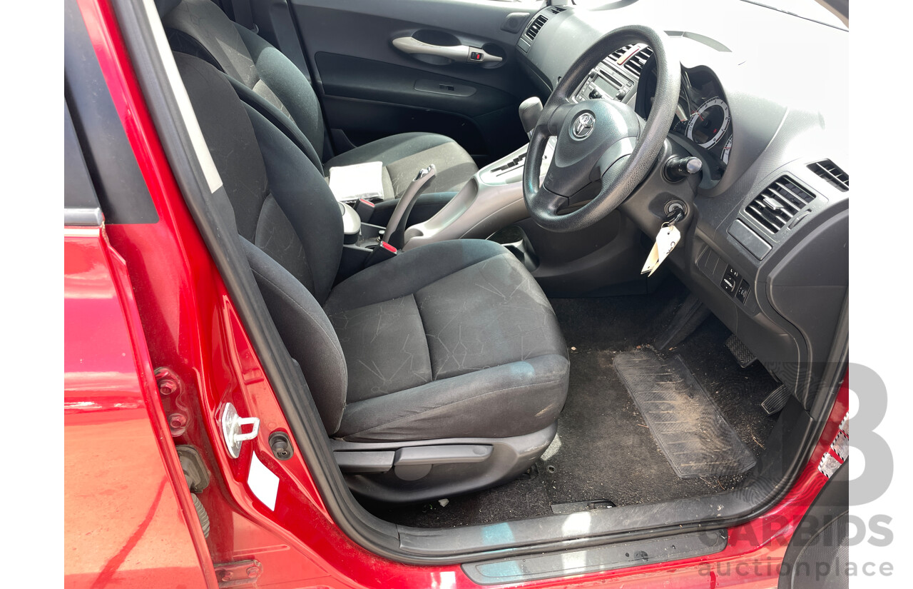 11/2007 Toyota Corolla Ascent ZRE152R 5d Hatchback Red 1.8L