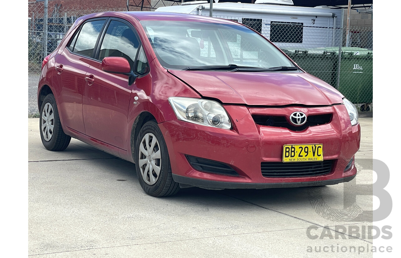 11/2007 Toyota Corolla Ascent ZRE152R 5d Hatchback Red 1.8L