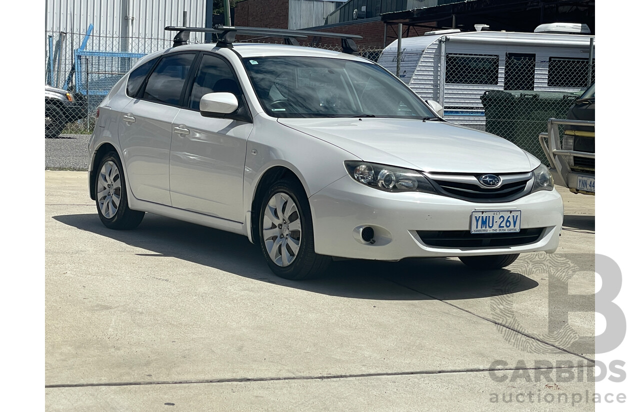 3/2010 Subaru Impreza R (awd) MY10 5d Hatchback White 2.0L