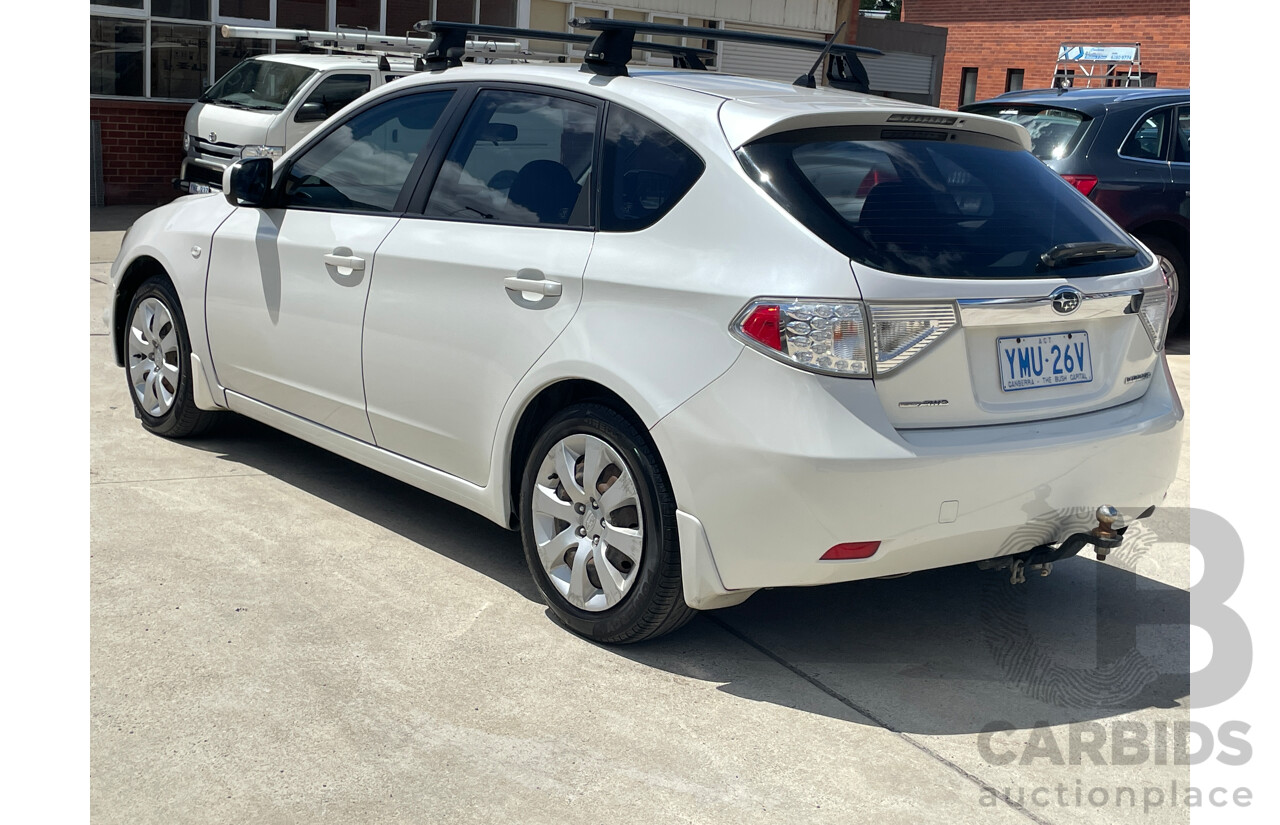 3/2010 Subaru Impreza R (awd) MY10 5d Hatchback White 2.0L