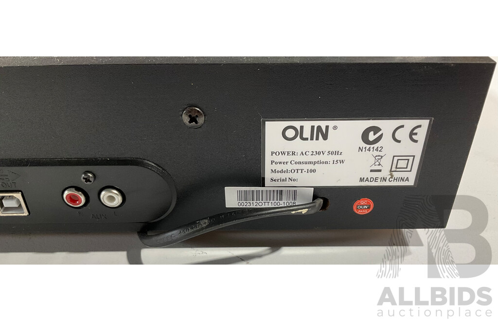 Olin Record Player -  Model: OTT - 100