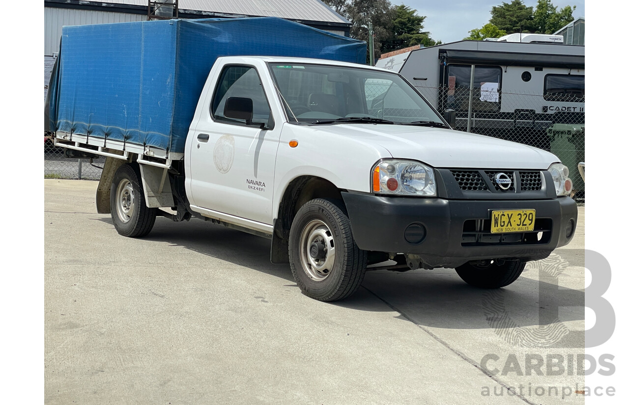 6/2004 Nissan Navara DX (4x2) D22 C/Chas White 2.4L