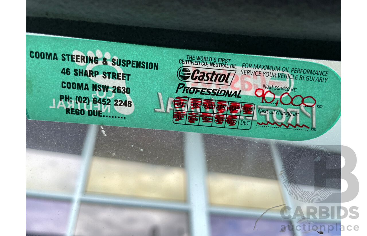 6/2004 Nissan Navara DX (4x2) D22 C/Chas White 2.4L