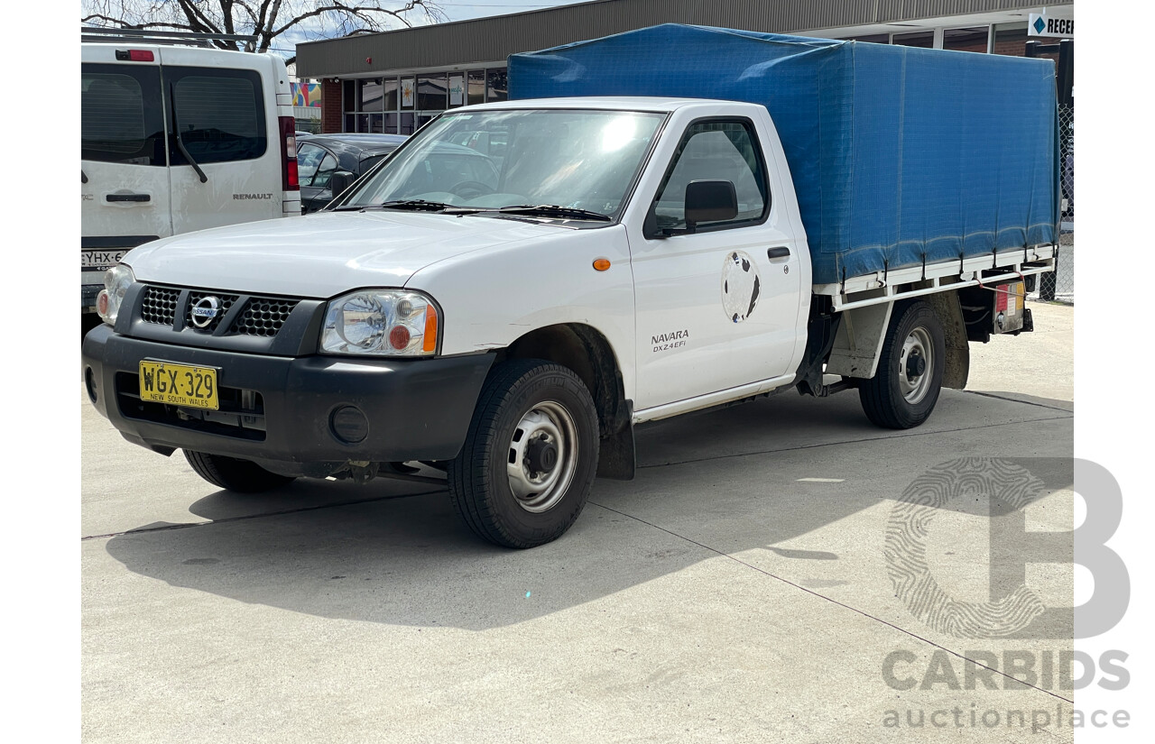 6/2004 Nissan Navara DX (4x2) D22 C/Chas White 2.4L