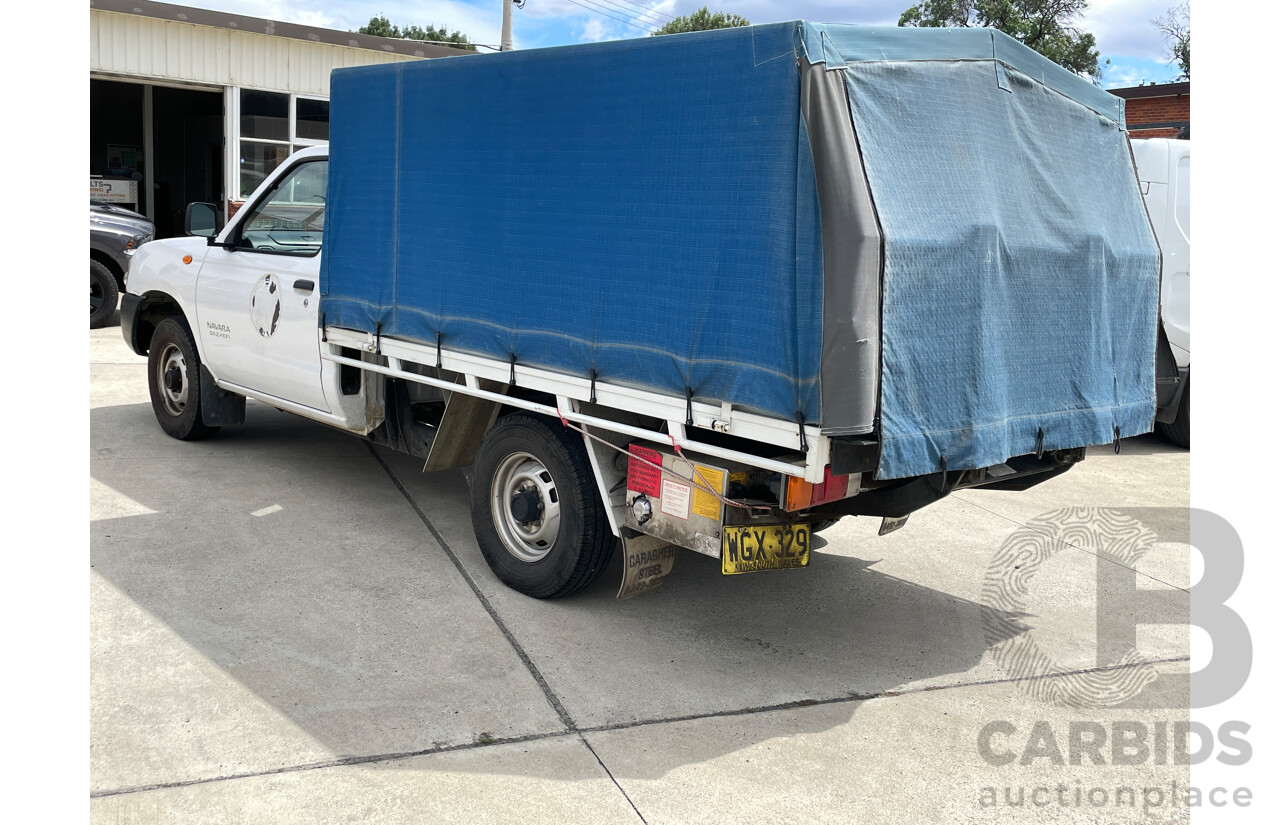 6/2004 Nissan Navara DX (4x2) D22 C/Chas White 2.4L