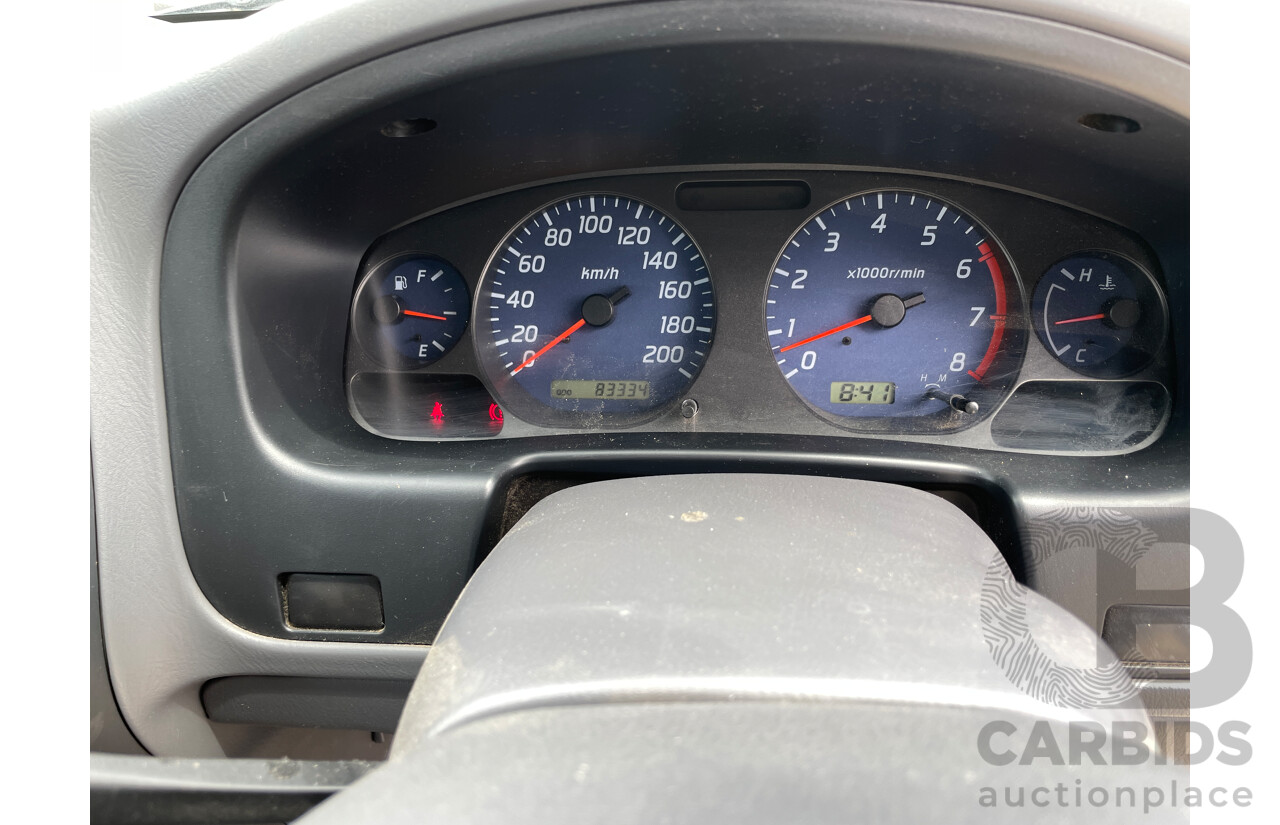 6/2004 Nissan Navara DX (4x2) D22 C/Chas White 2.4L