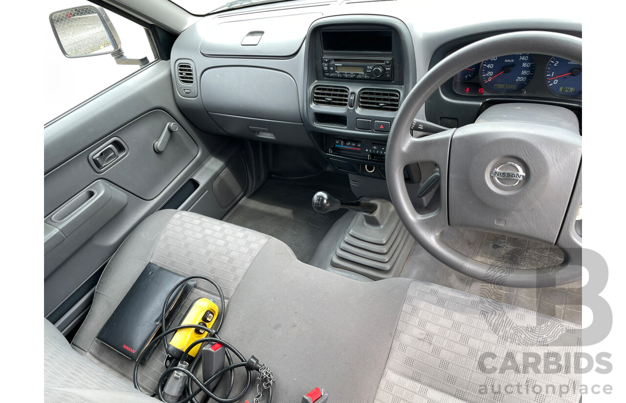 6/2004 Nissan Navara DX (4x2) D22 C/Chas White 2.4L