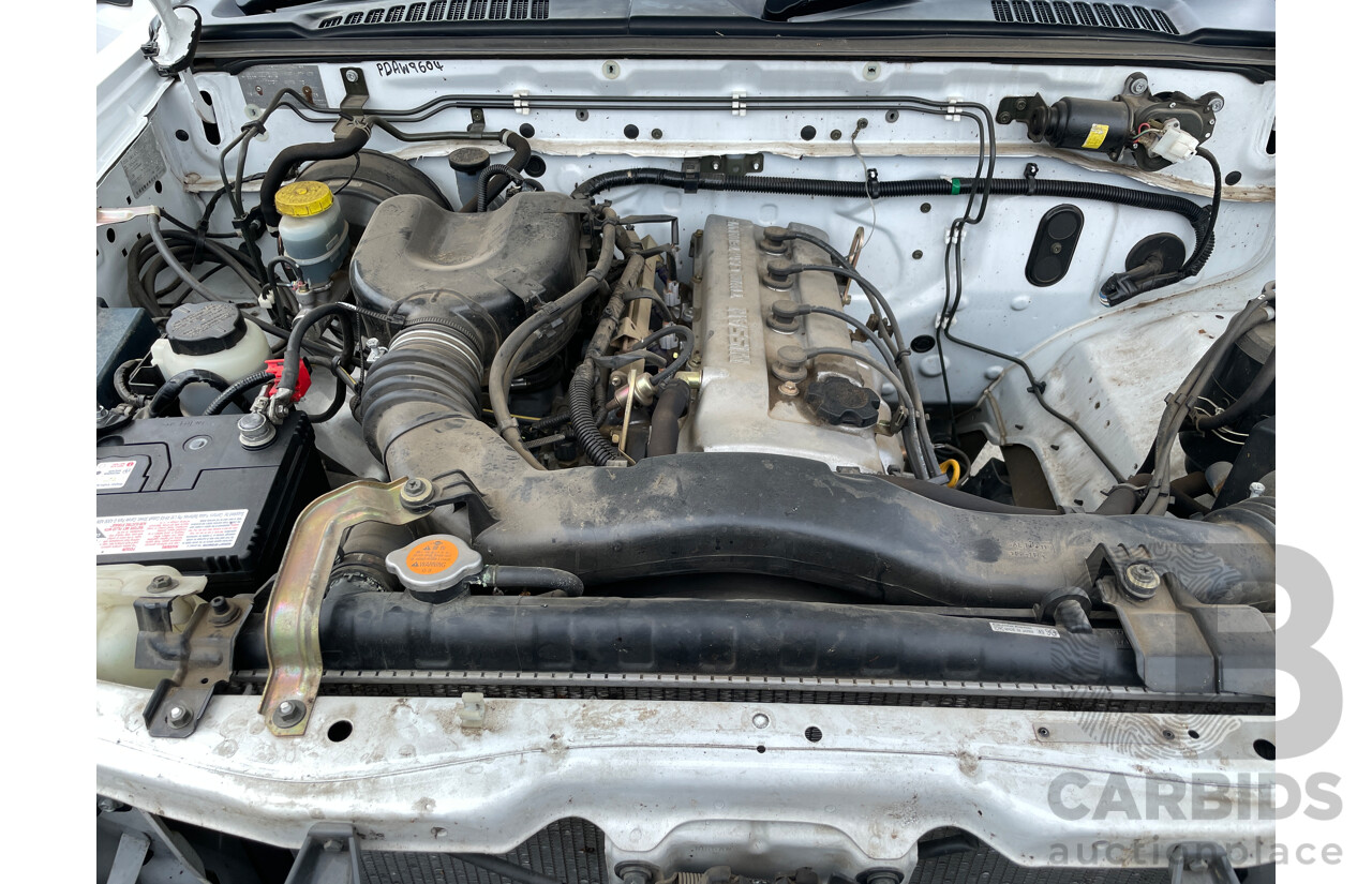 6/2004 Nissan Navara DX (4x2) D22 C/Chas White 2.4L