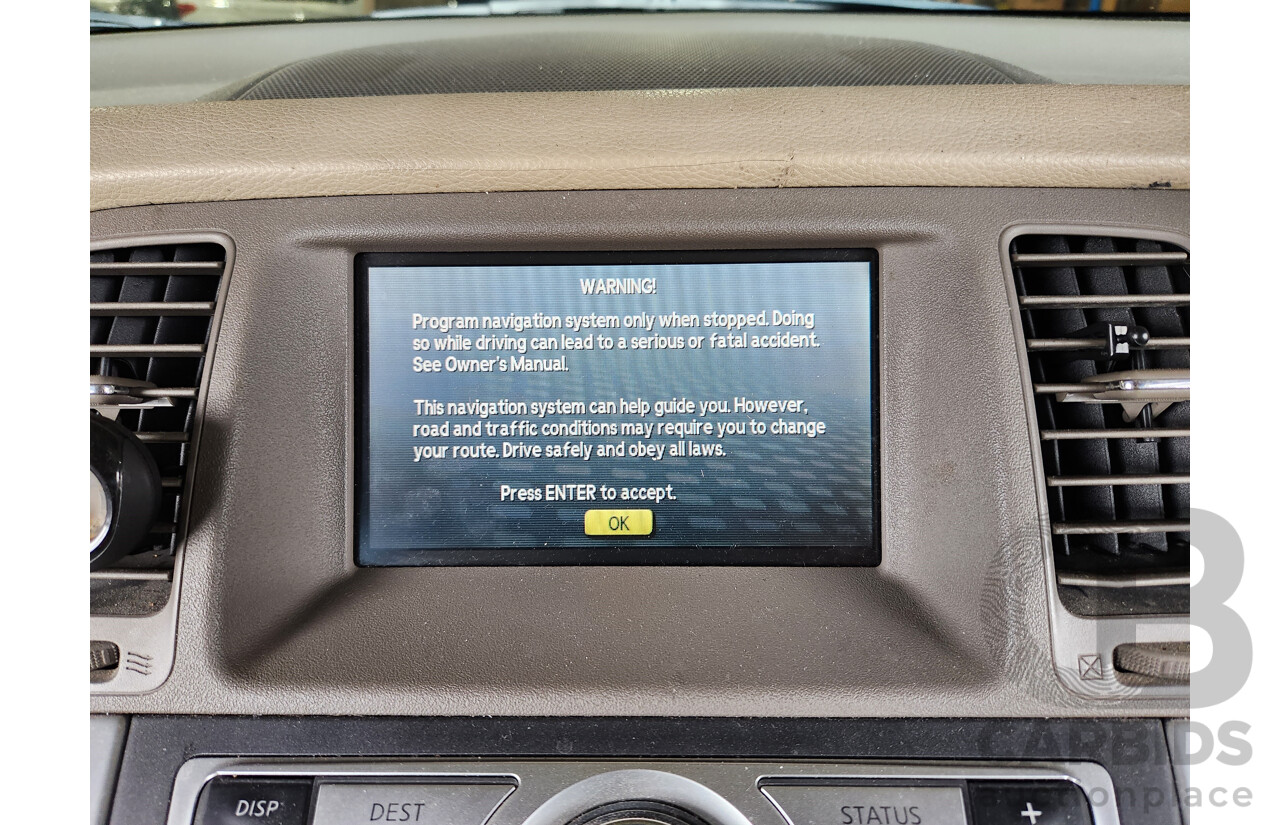 2/2011 Nissan Murano ST Z51 MY10 4d Wagon Black 3.5L