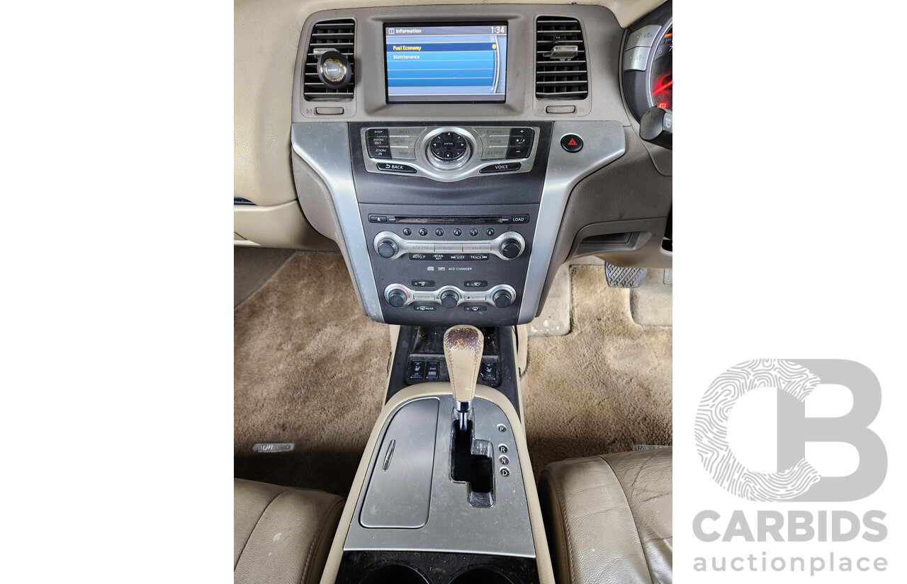 2/2011 Nissan Murano ST Z51 MY10 4d Wagon Black 3.5L