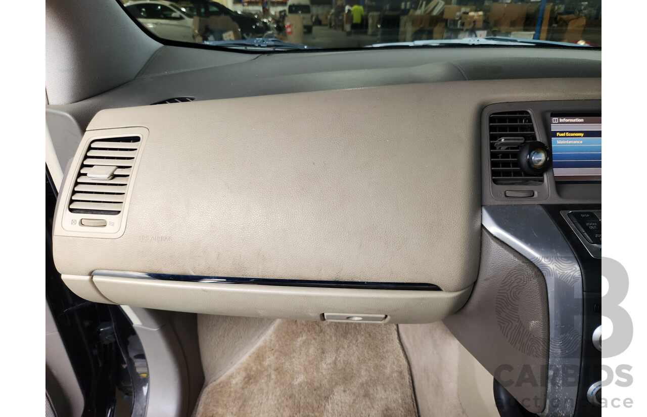 2/2011 Nissan Murano ST Z51 MY10 4d Wagon Black 3.5L