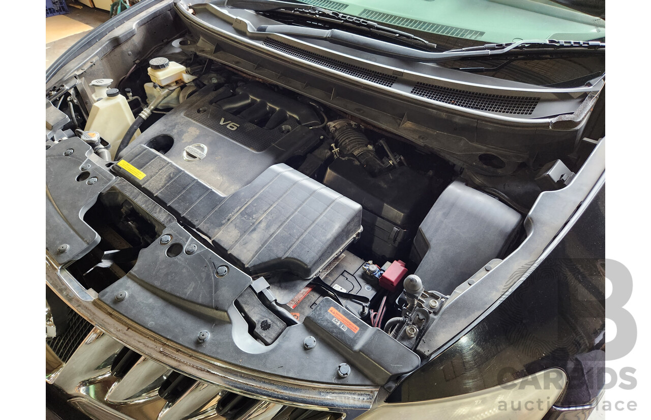 2/2011 Nissan Murano ST Z51 MY10 4d Wagon Black 3.5L