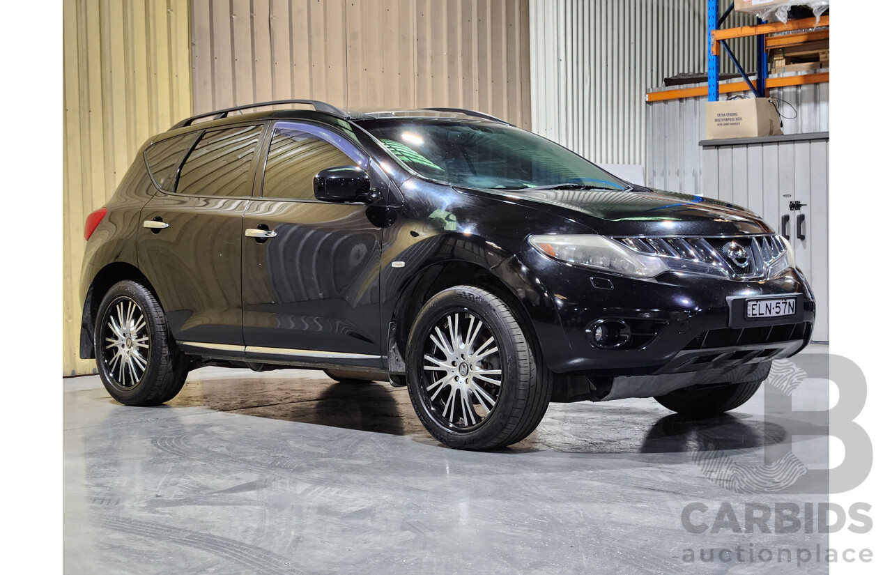 2/2011 Nissan Murano ST Z51 MY10 4d Wagon Black 3.5L
