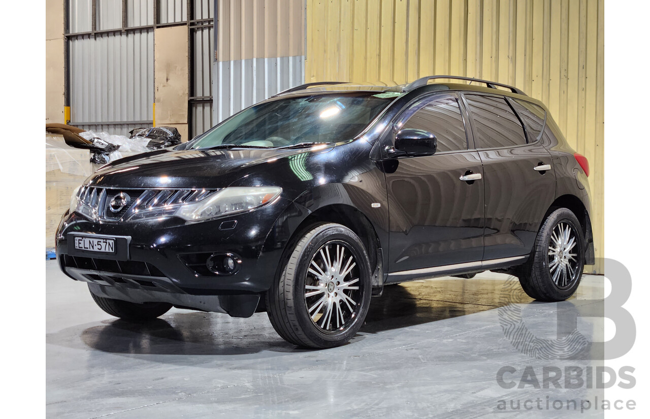 2/2011 Nissan Murano ST Z51 MY10 4d Wagon Black 3.5L