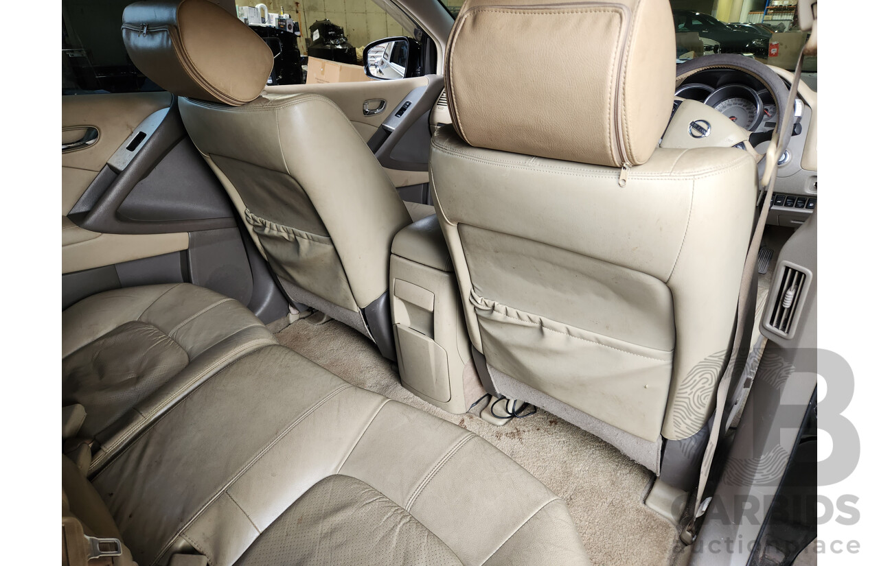 2/2011 Nissan Murano ST Z51 MY10 4d Wagon Black 3.5L