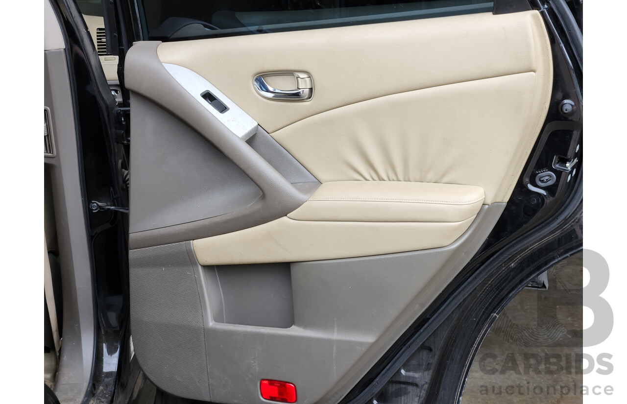 2/2011 Nissan Murano ST Z51 MY10 4d Wagon Black 3.5L