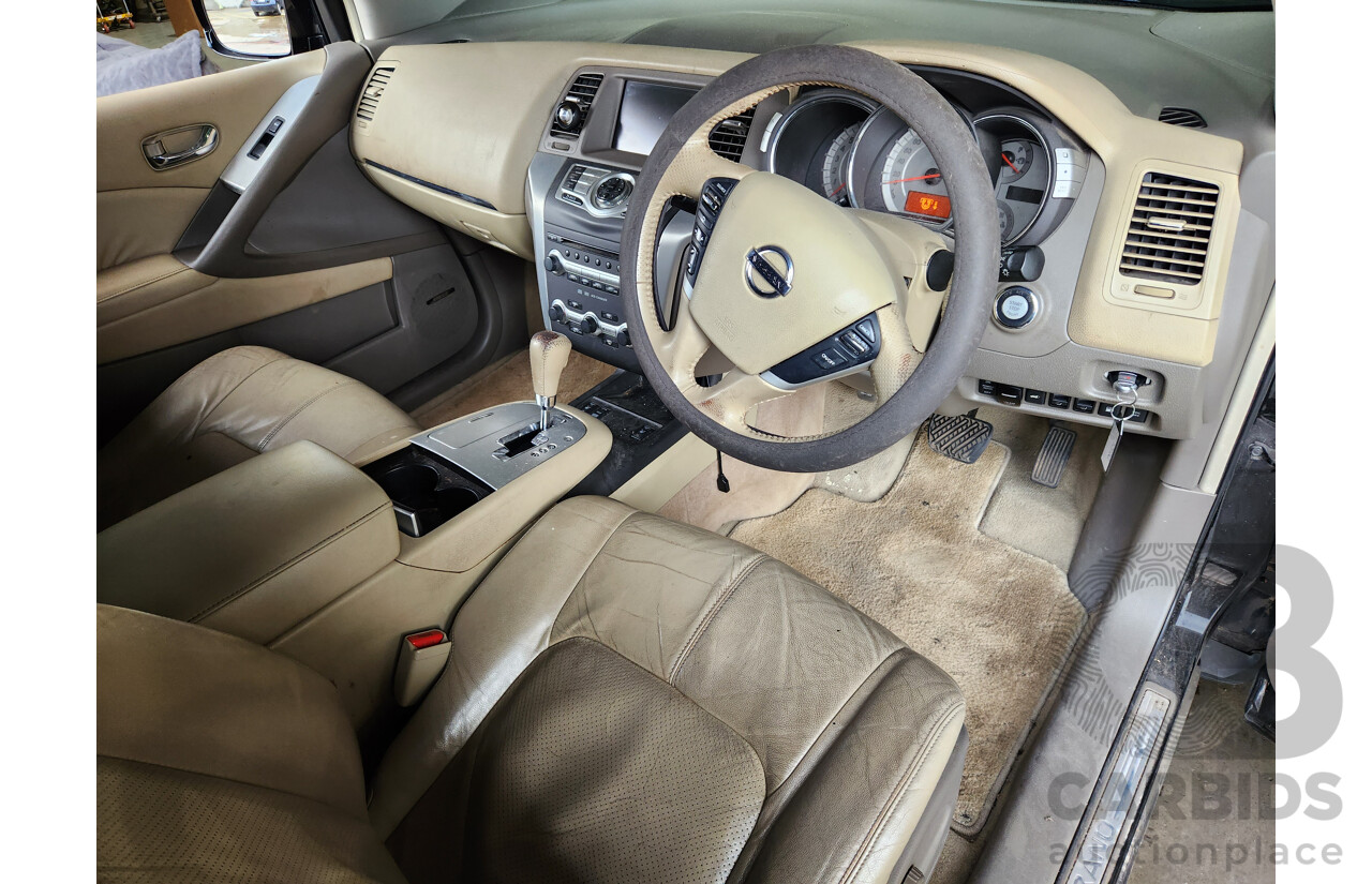 2/2011 Nissan Murano ST Z51 MY10 4d Wagon Black 3.5L