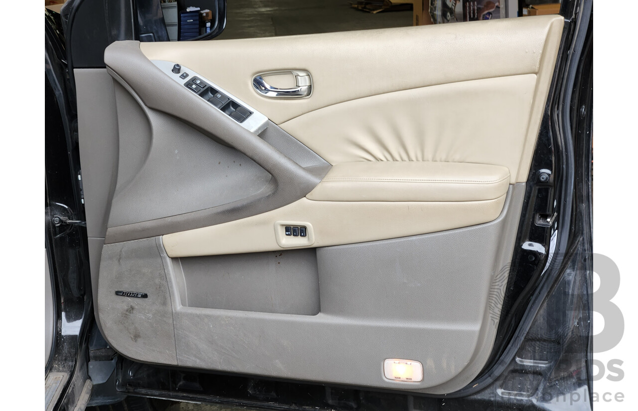 2/2011 Nissan Murano ST Z51 MY10 4d Wagon Black 3.5L