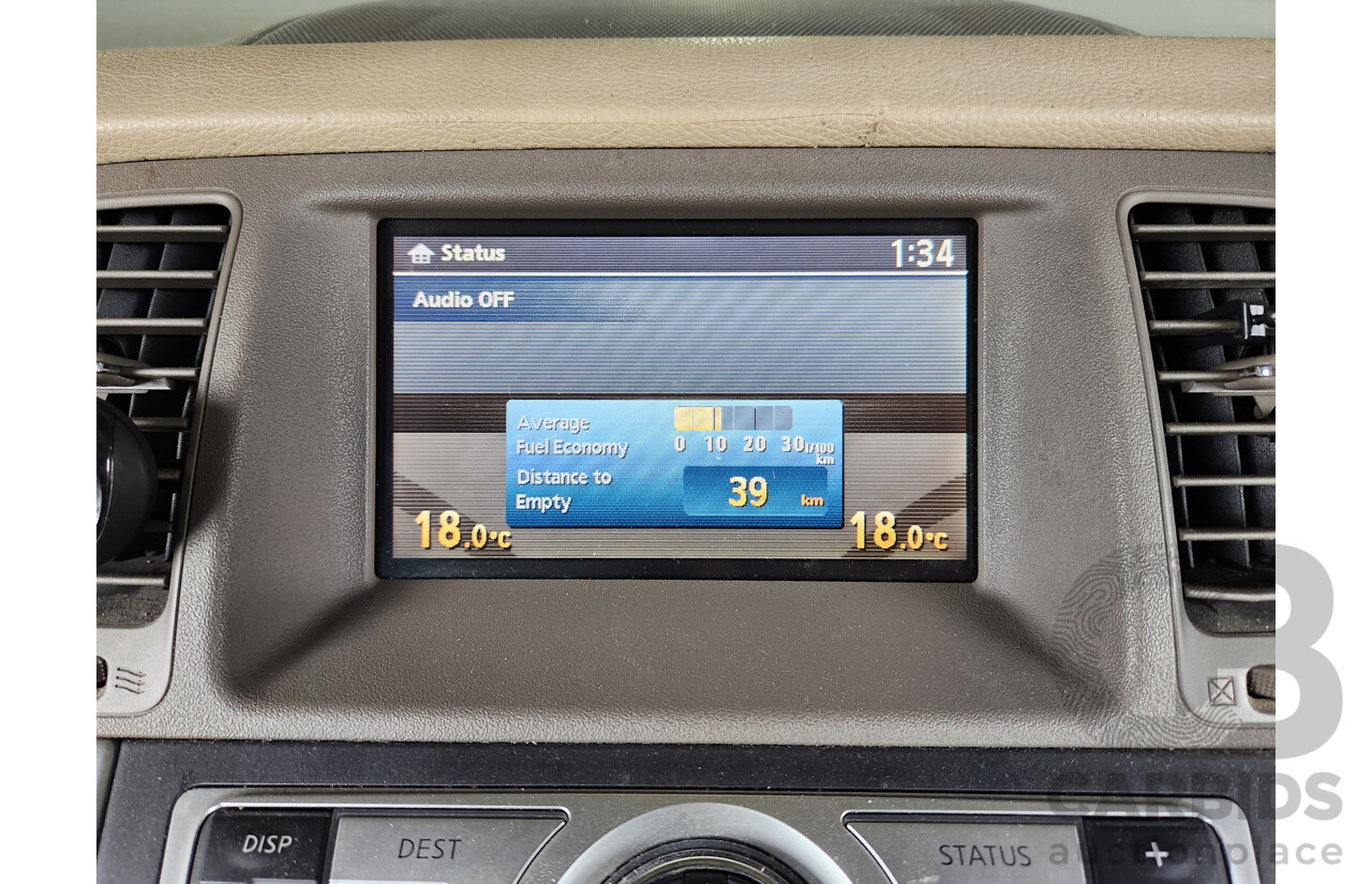 2/2011 Nissan Murano ST Z51 MY10 4d Wagon Black 3.5L