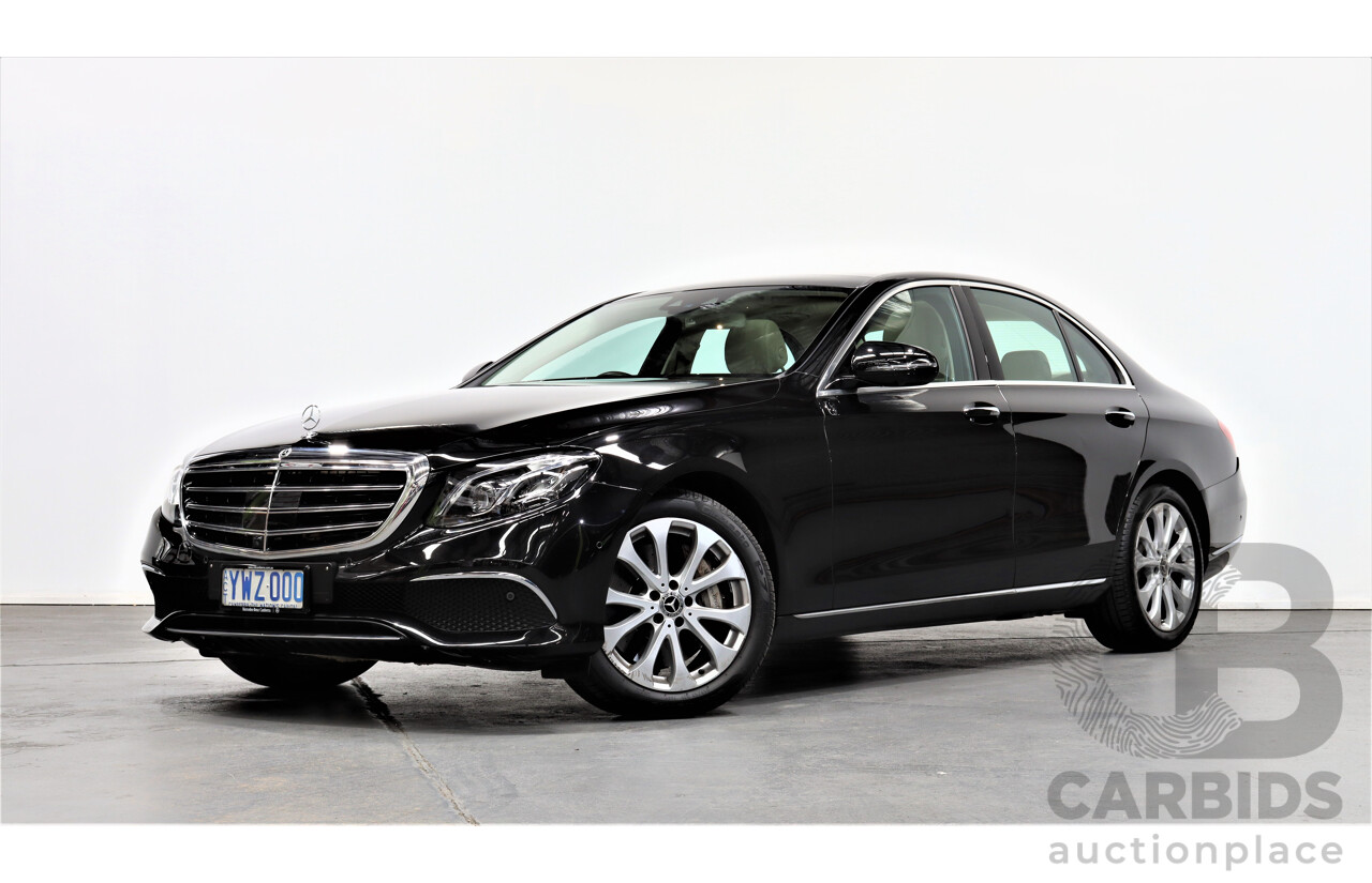1/2018 Mercedes-Benz E400 4Matic  W213 4d Sedan Obsidian Black 3.0L V6 Twin Turbo