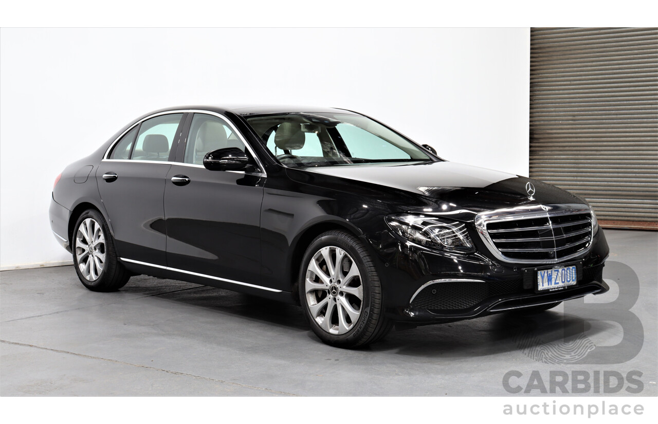 1/2018 Mercedes-Benz E400 4Matic  W213 4d Sedan Obsidian Black 3.0L V6 Twin Turbo