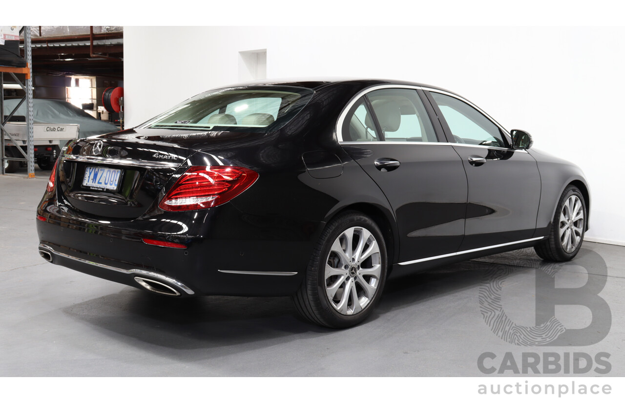 1/2018 Mercedes-Benz E400 4Matic  W213 4d Sedan Obsidian Black 3.0L V6 Twin Turbo