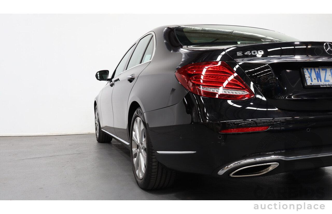 1/2018 Mercedes-Benz E400 4Matic  W213 4d Sedan Obsidian Black 3.0L V6 Twin Turbo