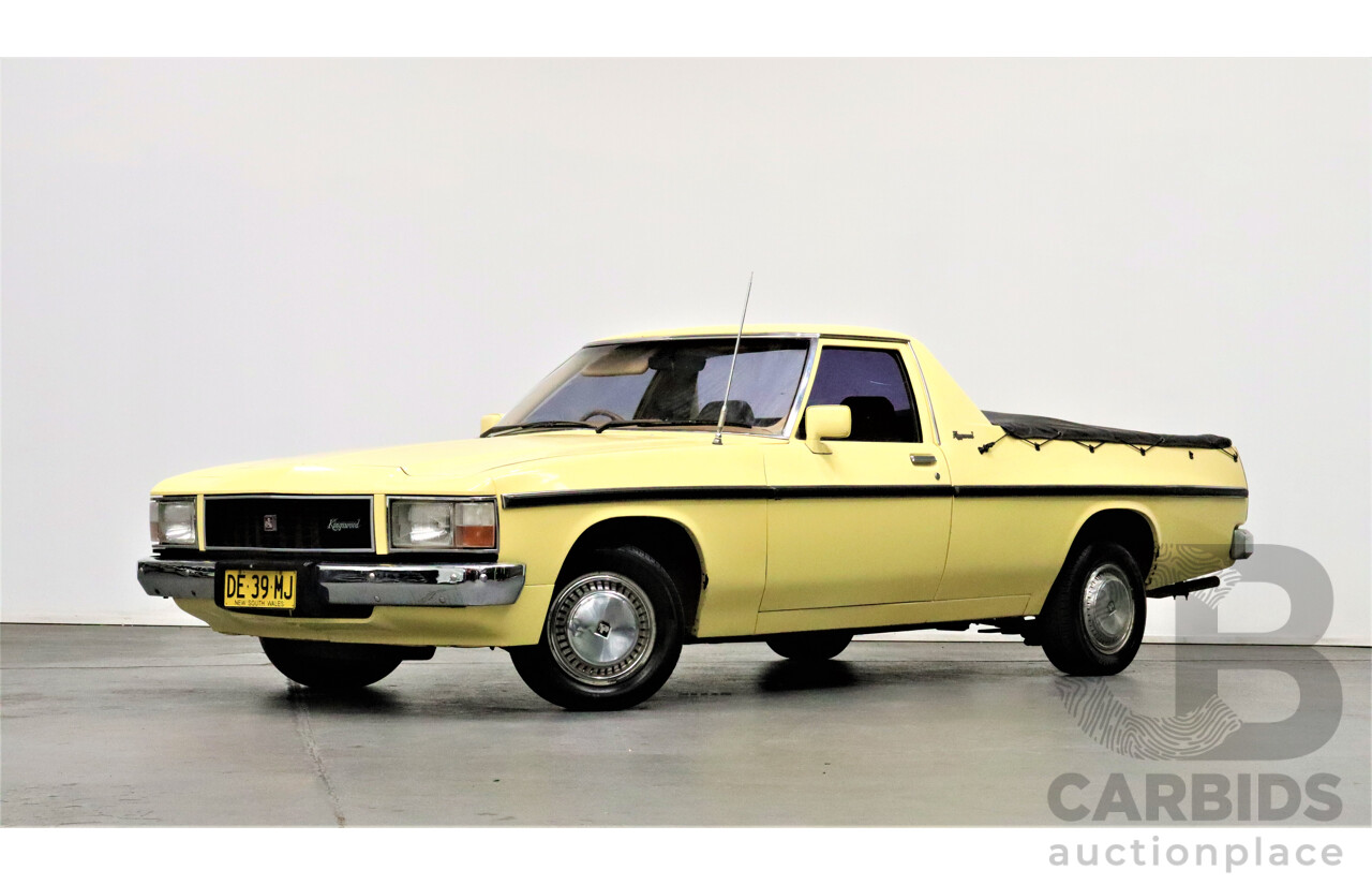 11/1981 Holden Kingswood  WB Utility Yellow 253ci V8