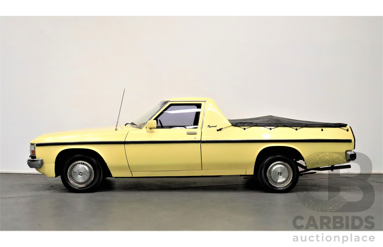 11/1981 Holden Kingswood  WB Utility Yellow 253ci V8