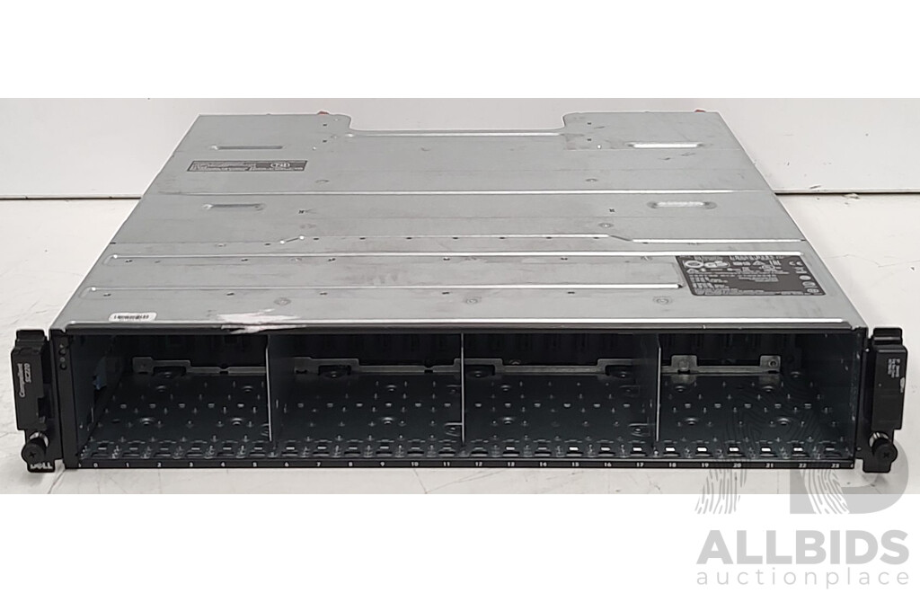 Dell (E04J) Compellent SC220 24-Bay SAS Hard Drive Array with Controller Modules