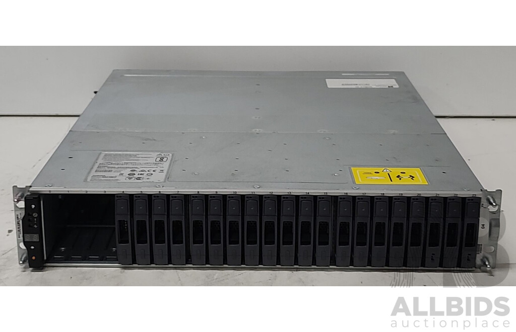 NetApp (NAJ-1001) 24-Bay 2RU (24TB Installed) Hard Drive Array W/ SAS Controller Modules