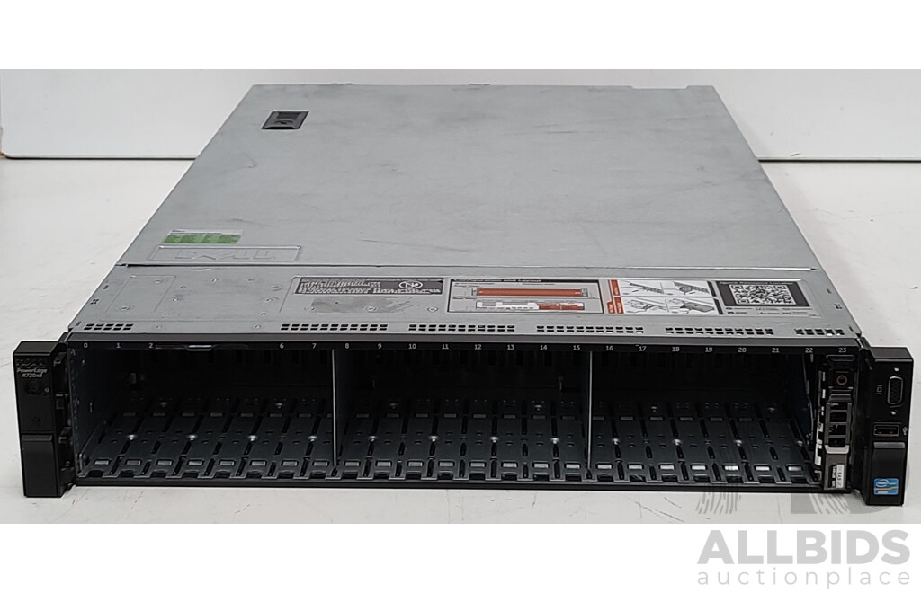 Dell PowerEdge R720xd Dual Intel Xeon (E5-2650 v2) 2.6GHz-3.4Ghz 8-Core CPU 2RU Server
