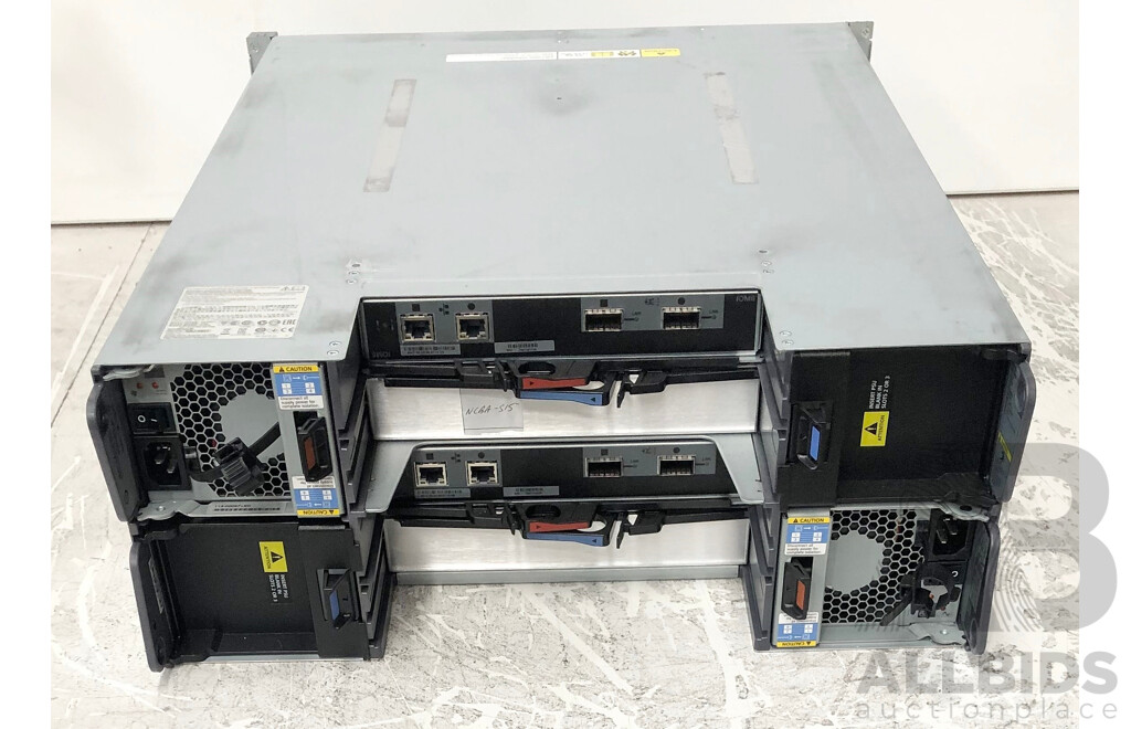 NetApp (NAJ-0801) DS4246 24-Bay 4RU Hard Drive Array (44TB) w/ SAS Controller Modules